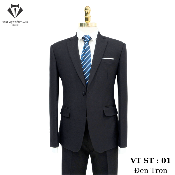 Bộ Vest Caro Xanh Nhạt Cao Cấp