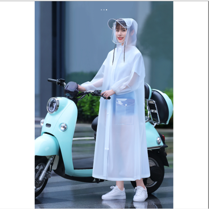 Áo mưa trong suốt dành cho cả nam và nữ có mũ che