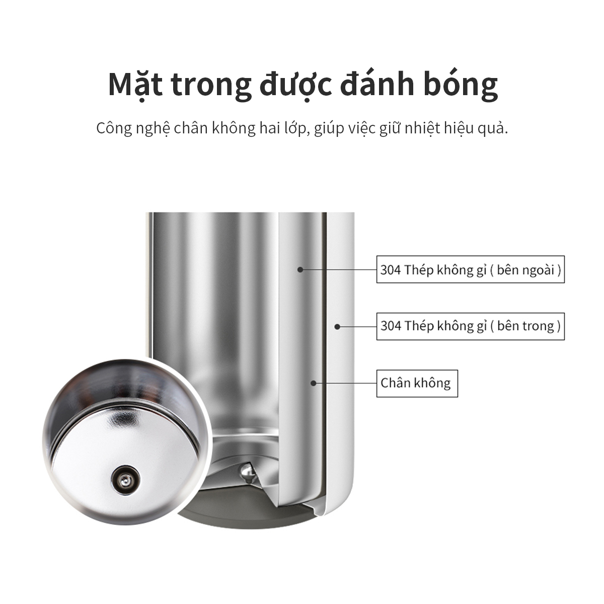 Bình Giữ Nhiệt LocknLock  460ML Feather Light Ring LHC4244 - T2Cmall