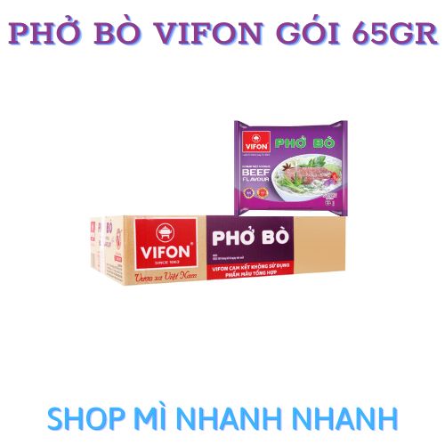 (Free Ship)Thùng 30 gói Phở Bò hiệu VIFON 65gr