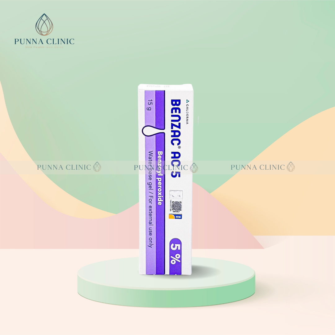 [Chính Hãng] Chấm mụn 5% Benzoyls Peroxide Benzac 15g