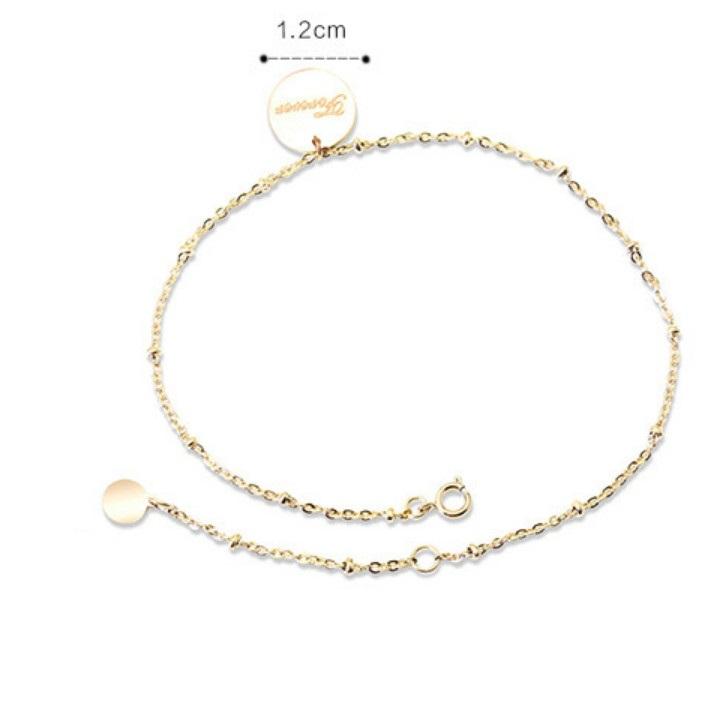 Lắc Chân Mặt Tròn Forever Titan Không Đen TT 1844