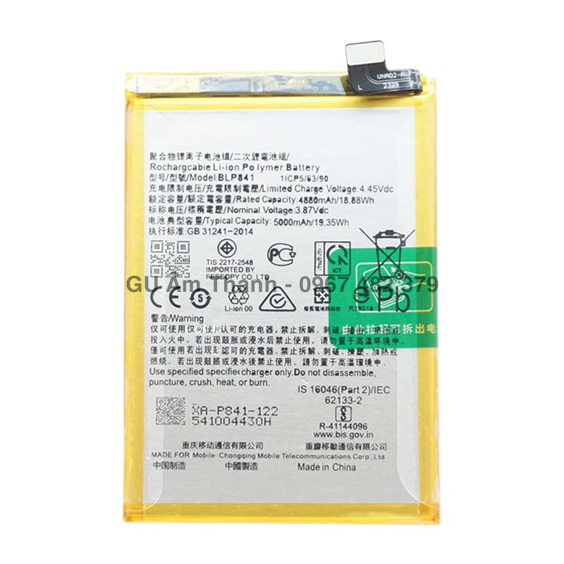 Pin cho realme 8 rmx3085 dung lượng 5000mah zin máy