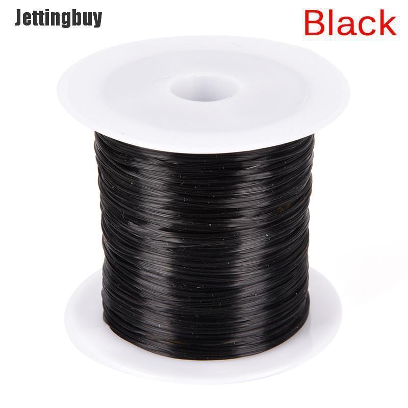 Jettingbuy Strong Stretchy Elastic Beading Thread Cord Bracelet String For Jewelry DIY 1MM Black