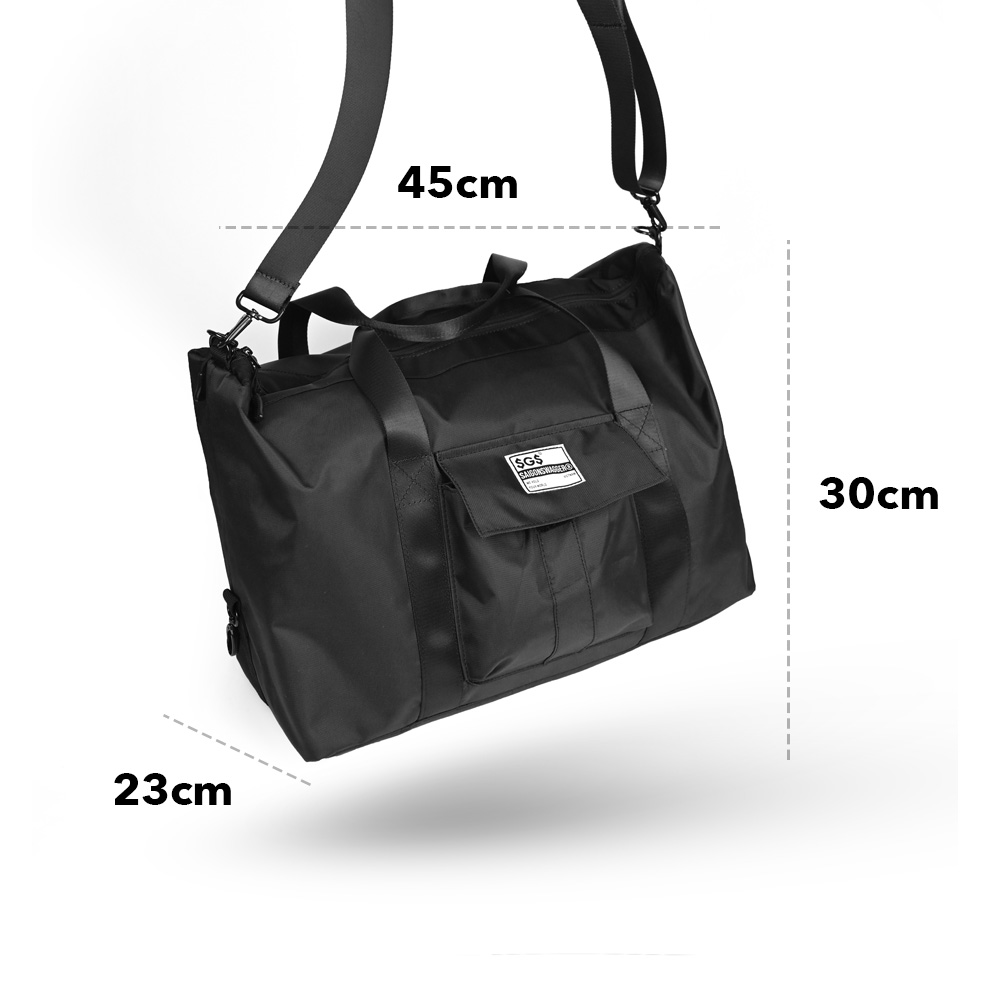 Túi Du Lịch SAIGON SWAGGER® SGS Black Duffle Bag