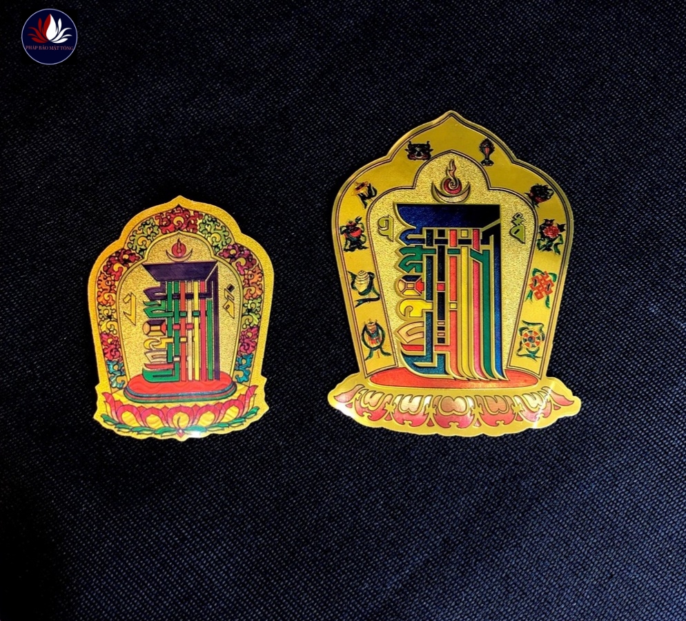 Miếng dán Thời Luân Kim Cang Kalachakra -Pháp Bảo Mật Tông