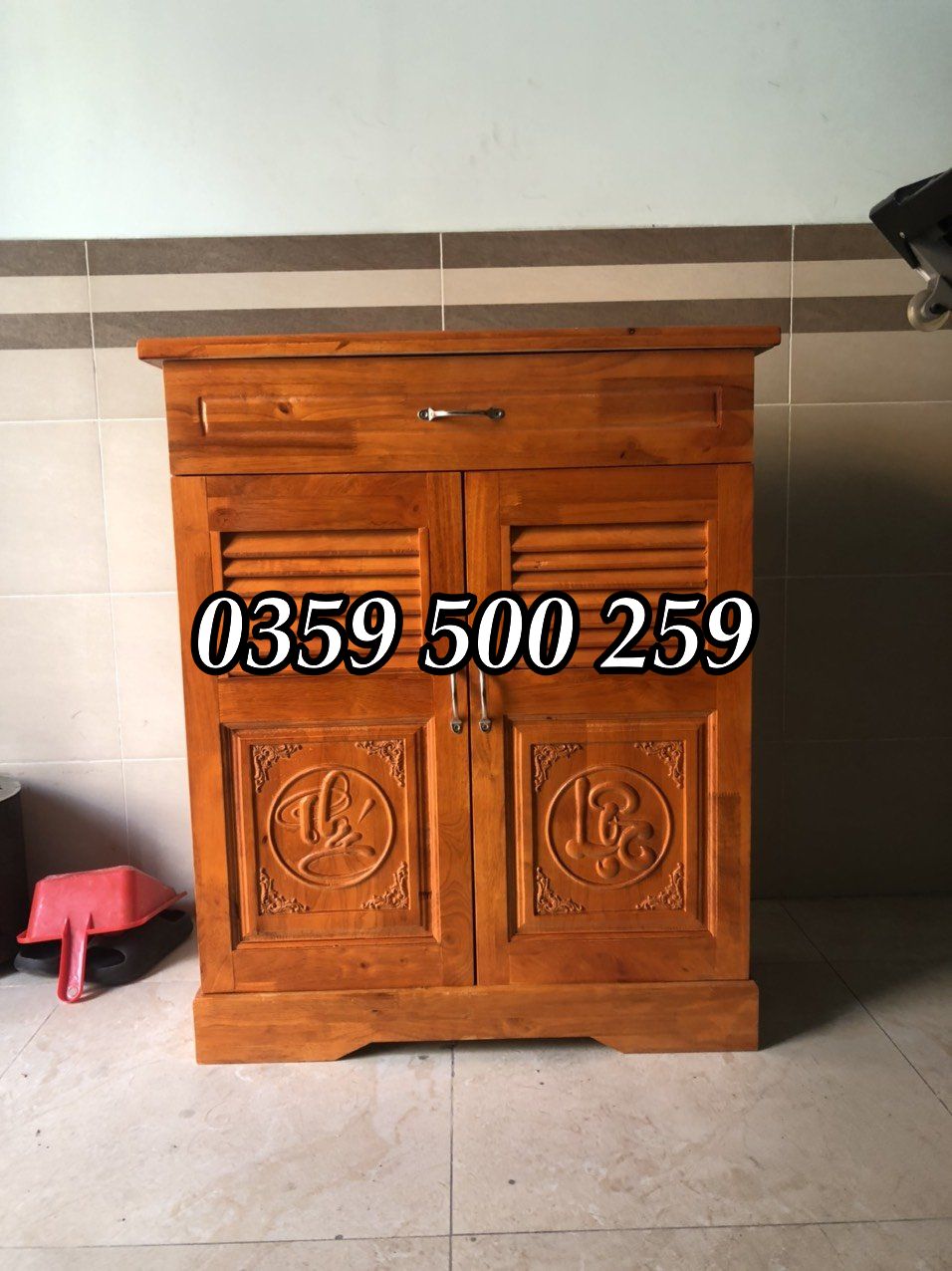 tủ giày gỗ thông tự nhiên