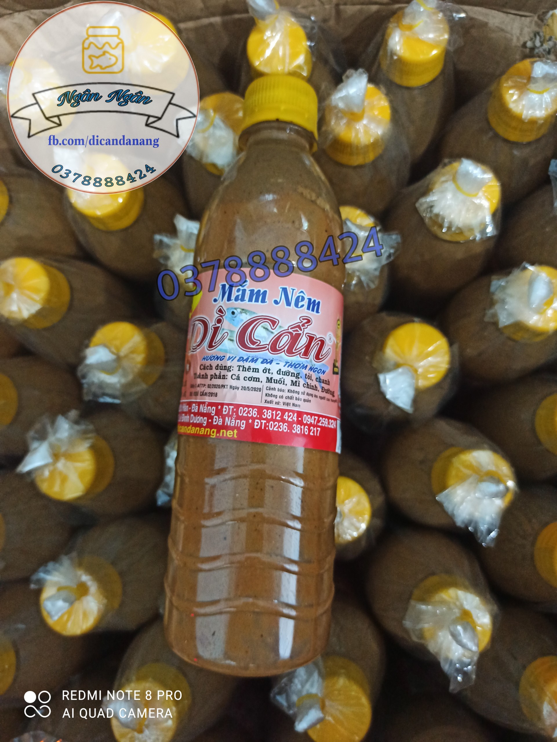 [HCM]Mắm nêm Dì Cẩn chai 500g