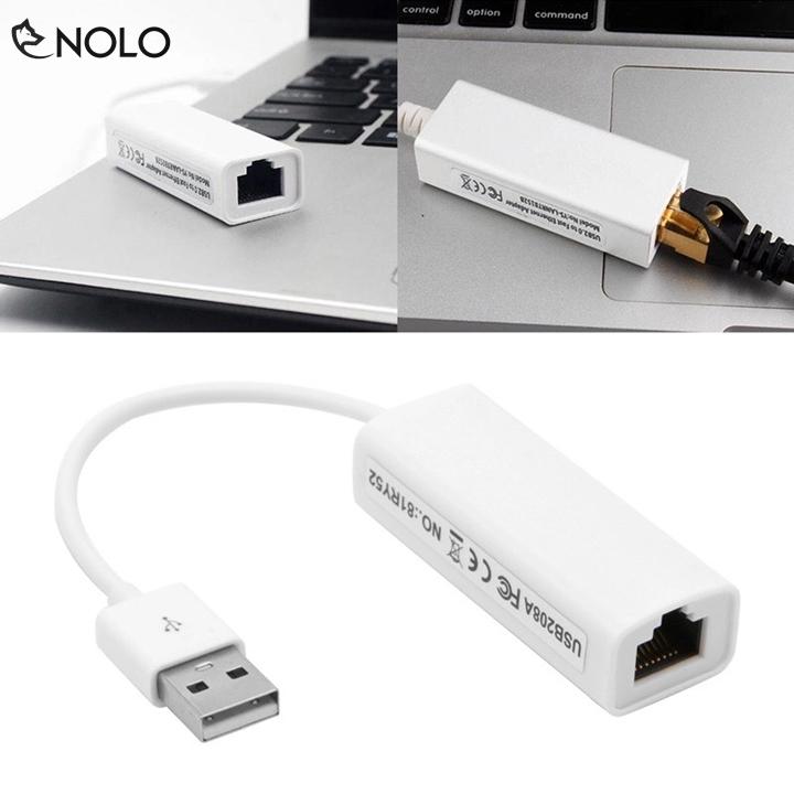 Cáp USB Ra Cổng Mạng Lan RJ45 Chiều Dài 15cm Cho Máy Tinh