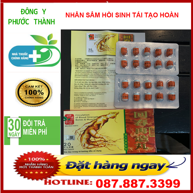 (Hồi Sinh Tái Tạo Hoàn) Circulation of blood strengthen bones & muscles