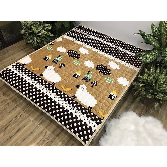 Thảm lông nhung cao cấp đa năng Hình Cừu 1m6x2m ,Nhiều mẫu mã và kích thước bà béo Bedding