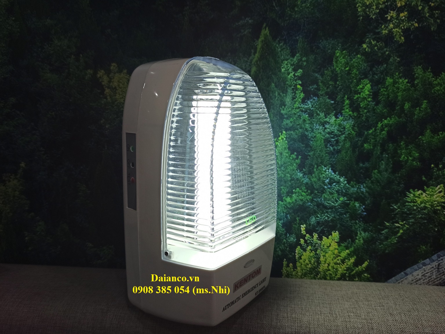 Đèn sạc chiếu sáng khẩn cấp Kentom KT 2300PL (Trắng)