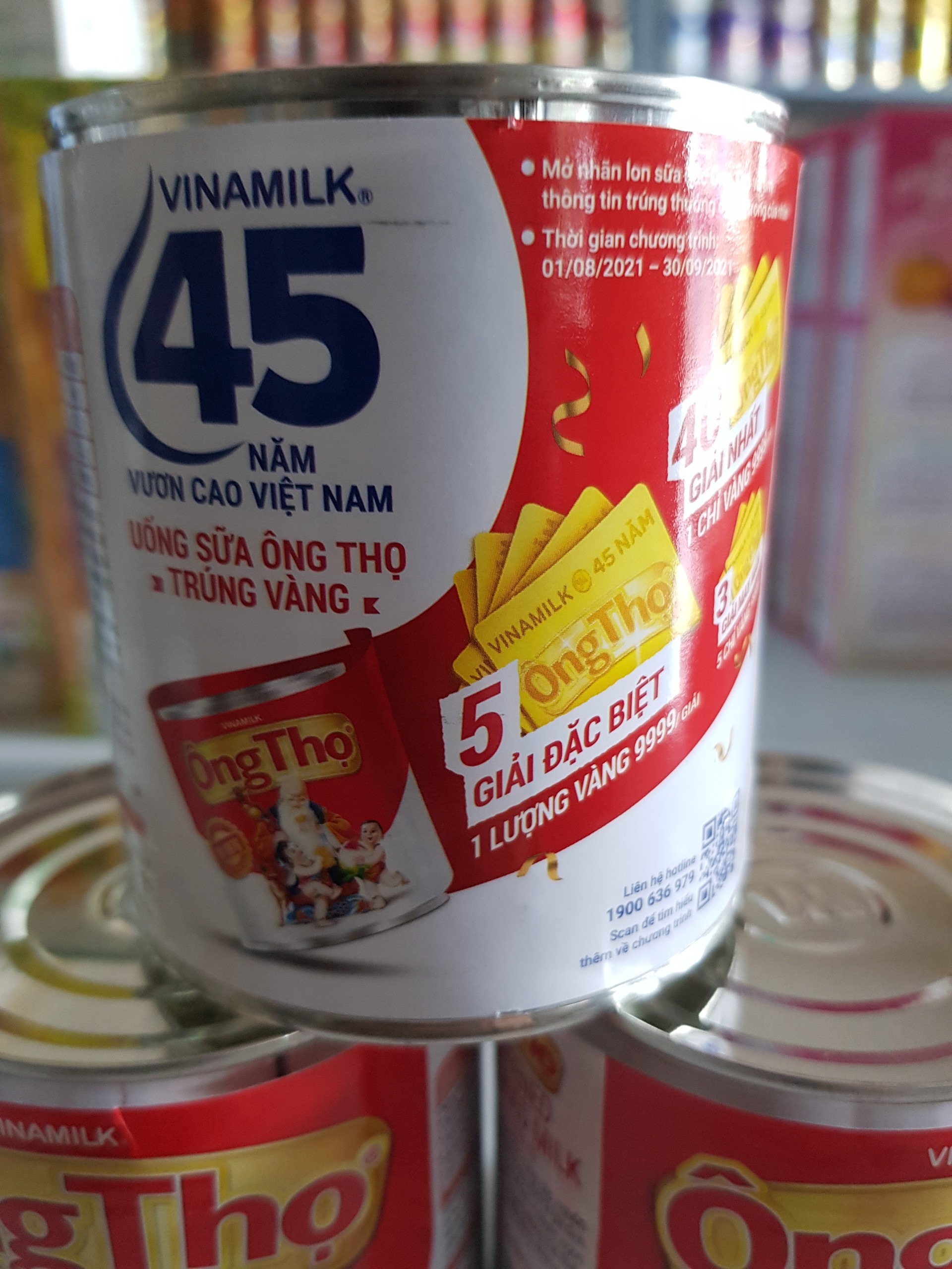 Sữa đặc có đường Ông Thọ đỏ lon 380g