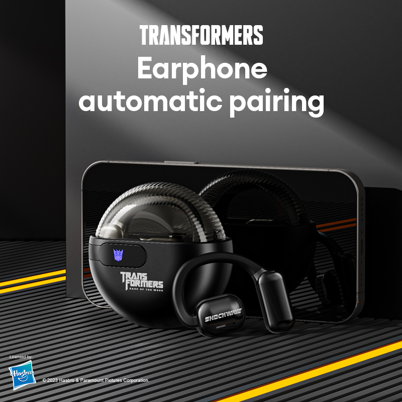 Transformers TF-T09 Wireless ear-mounted Bluetooth headset high definition call intelligent noise reduction sports running high sound quality open headset