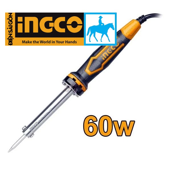 Mỏ hàn chì Mũi thẳng nhọn 60W 100W INGCO SI0268 Mỏ hàn điện