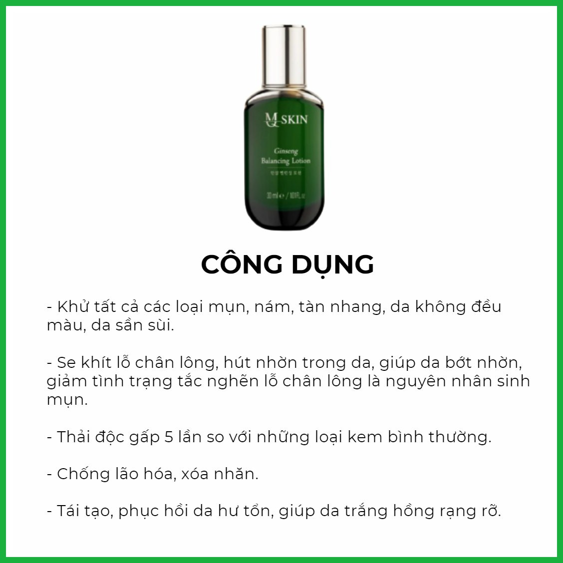 BB Cream Thay Da Nhân Sâm Mq Skin 30ml