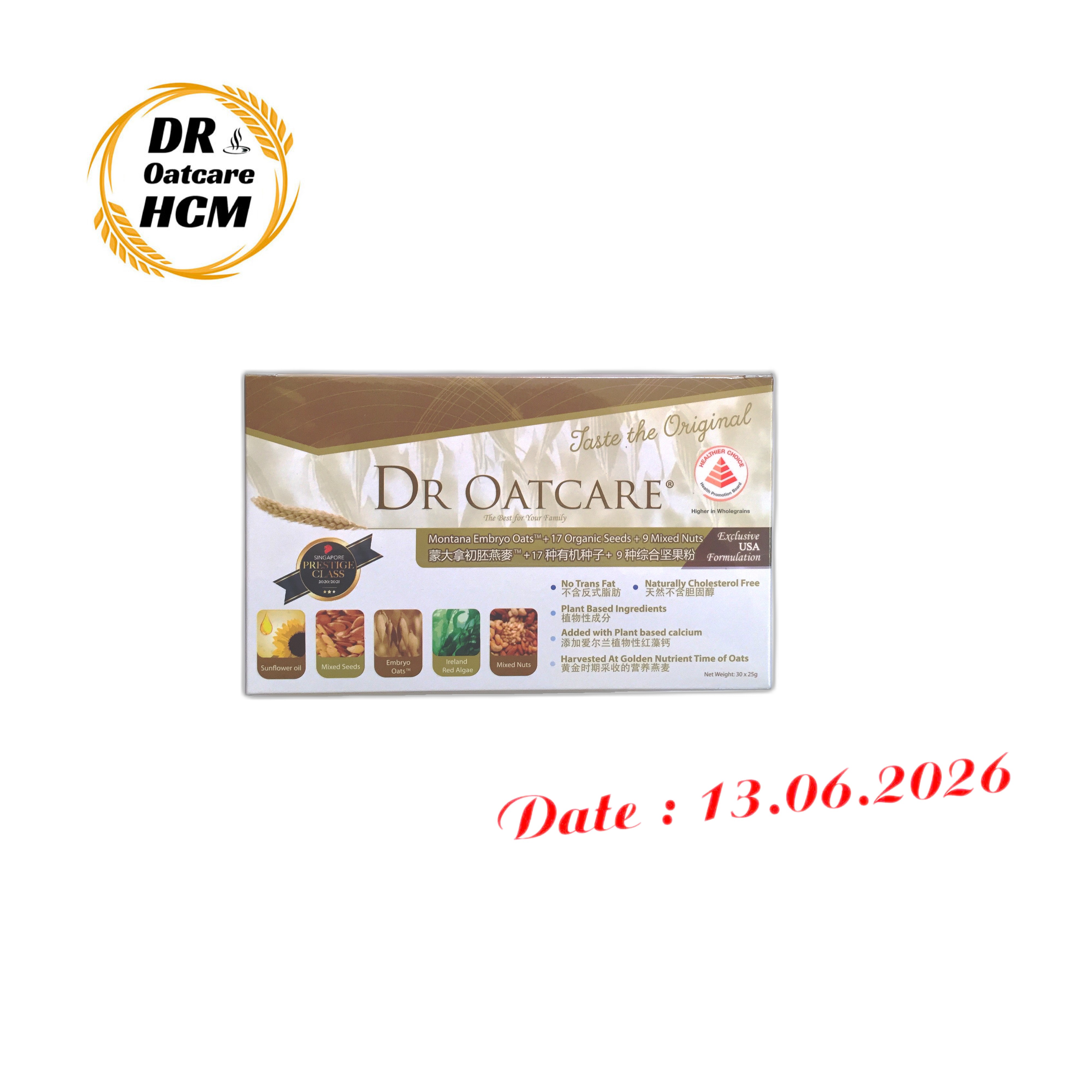 Sữa hạt Dr Oatcare - Hộp giấy 750gr