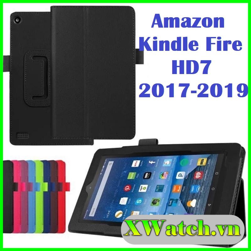 Bao da pu tích hợp đế đứng cho amazon kindle fire hd7 hd 7 2017 2019
