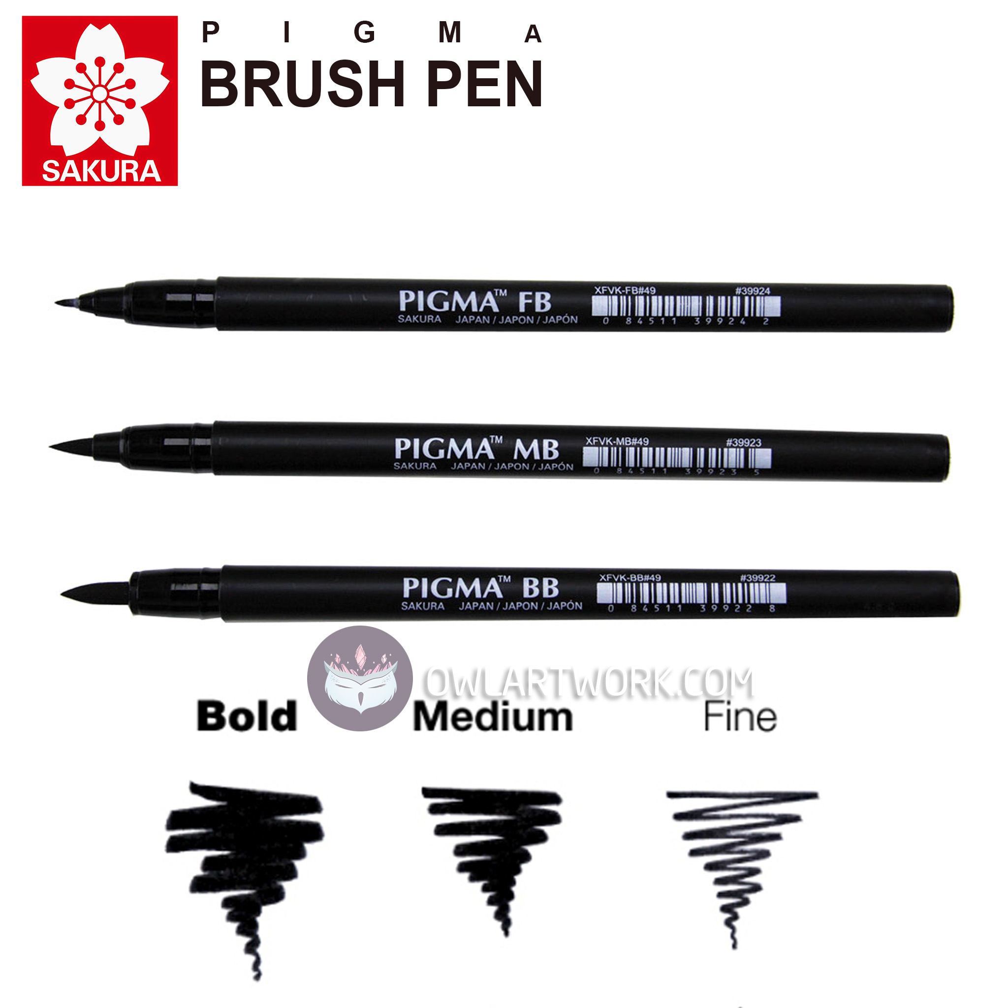 [HCM]Bút cọ chuyên nghiệp Pigma Brush Pen