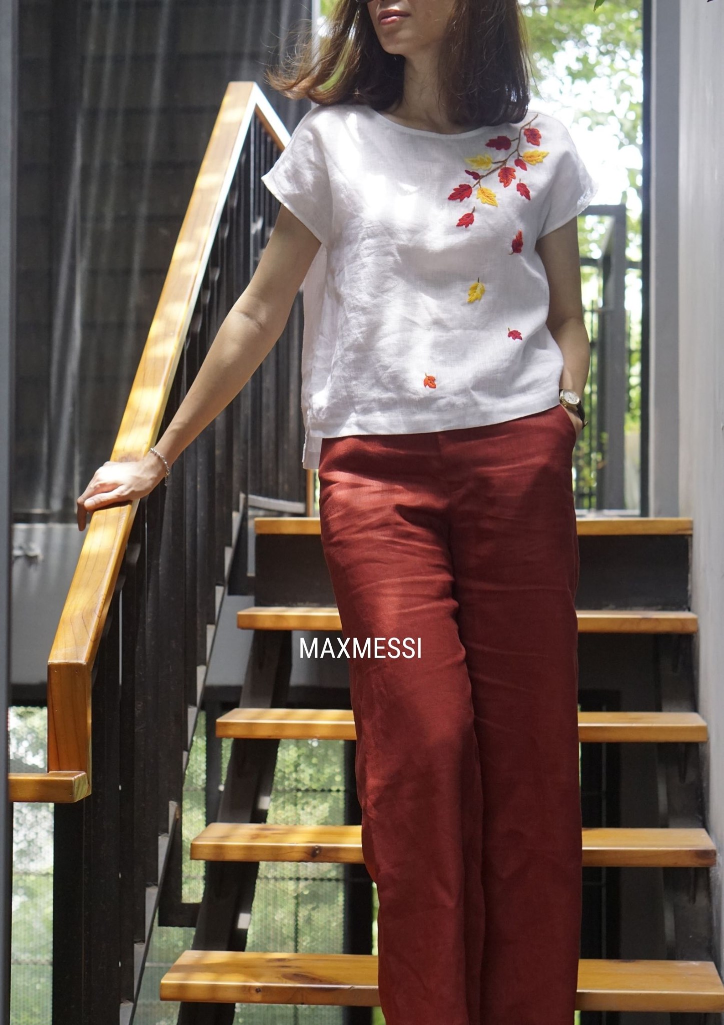 Quần linen phối top CLAUDIA   - MaxMessi