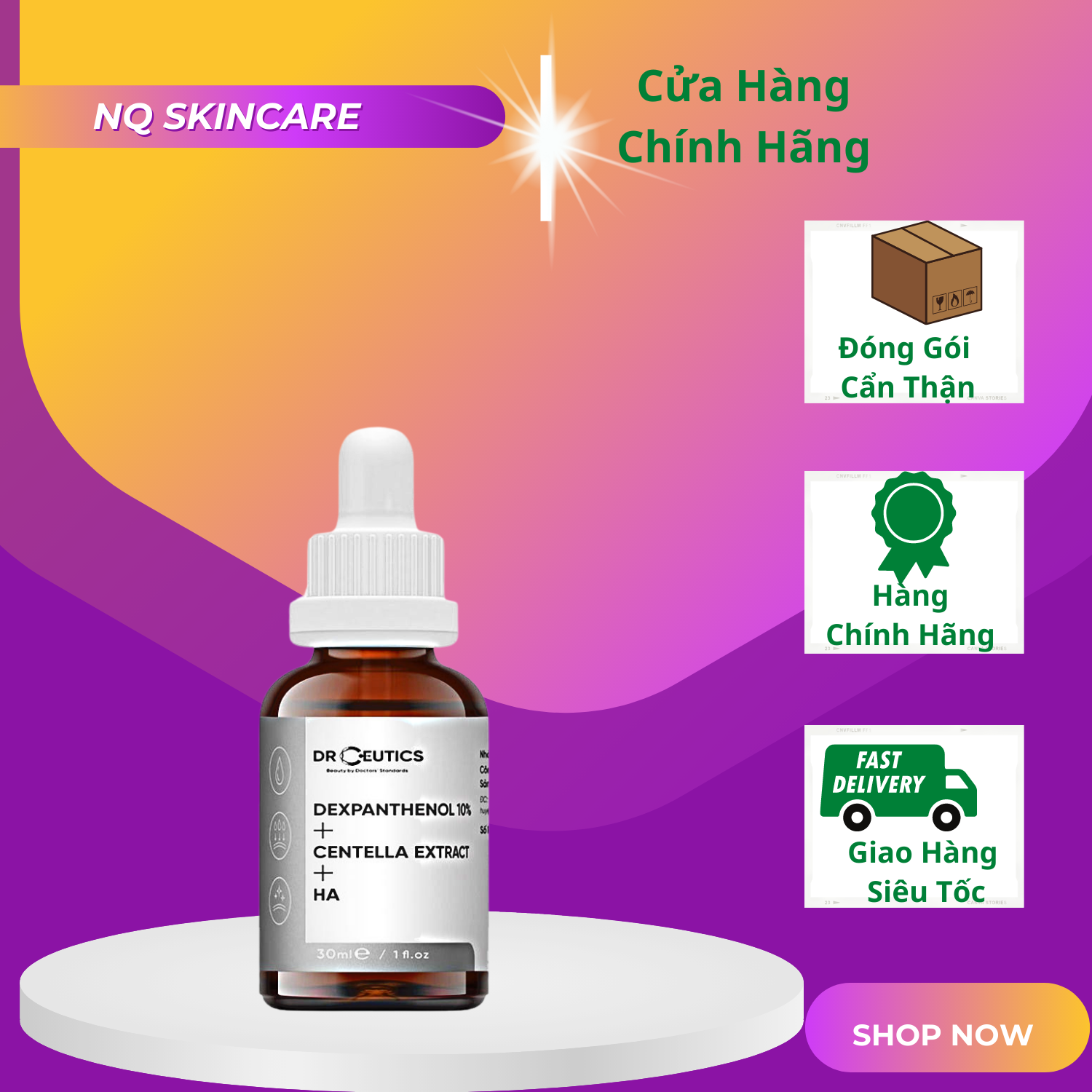 Serum B5 DrCeutics Cấp Ẩm & Phục Hồi Da Dexpanthenol 10% + Centella extract HA