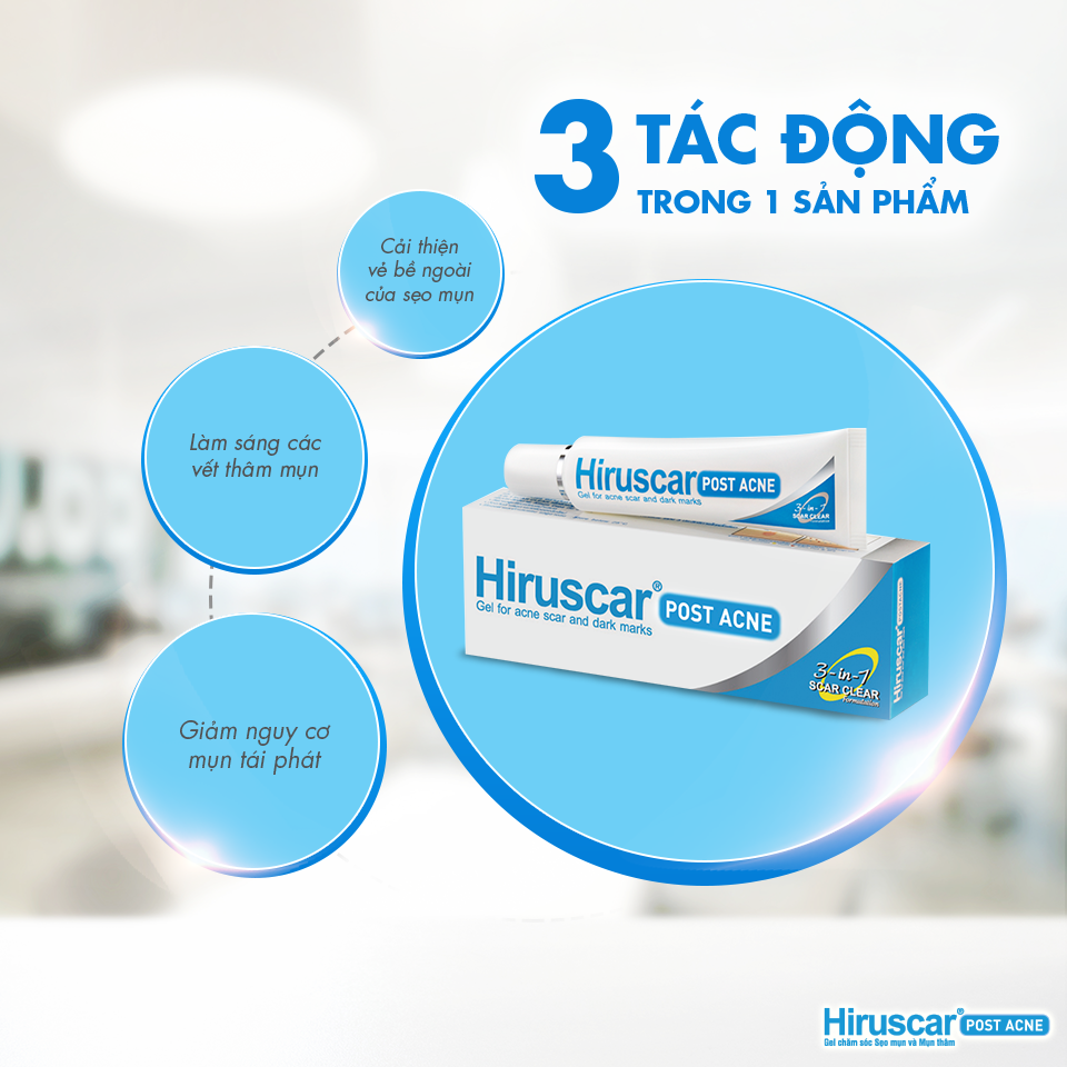HIRUSCAR POST ACNE [Tuýp 5gr/10gr] - Gel làm mờ sẹo mụn và thâm mụn [hirusca / híuca / hirucar]