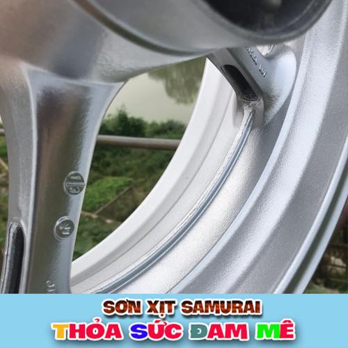 Sơn samurai bạc lấp lánh - Combo màu bạc ánh kim 1701 sơn xịt samurai