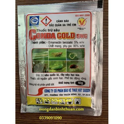 Trừ sâu sinh học Comda gold 5wg hộp 20 gói