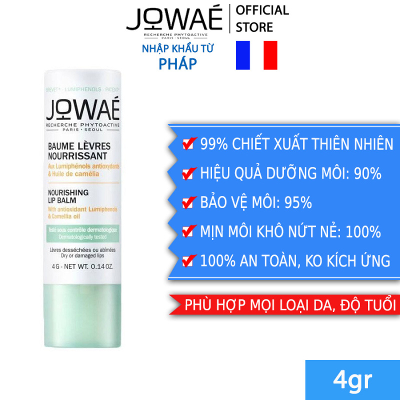 Son dưỡng môi tự nhiên dưỡng ẩm cung cấp dưỡng chất JOWAE Mỹ phẩm thiên nhiên nhập khẩu từ Pháp