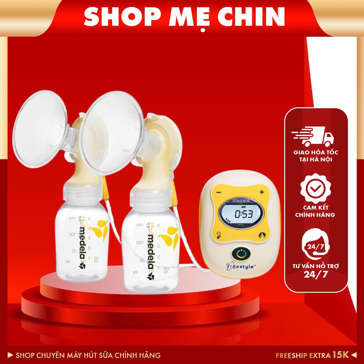 Máy hút sữa medela freestyle like new[BH 10 tháng]