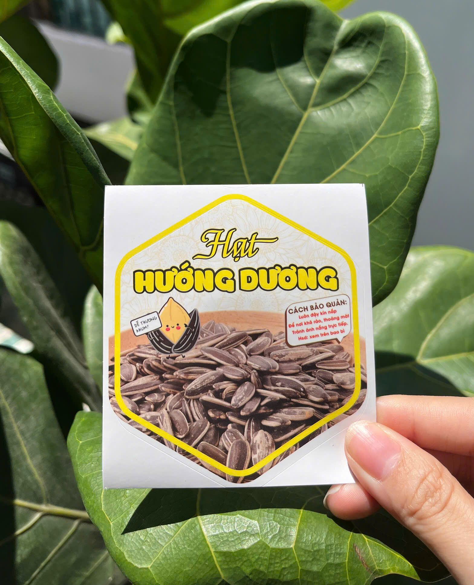 55 TEM LỤC GIÁC 7X8CM - HẠT HƯỚNG DƯƠNG