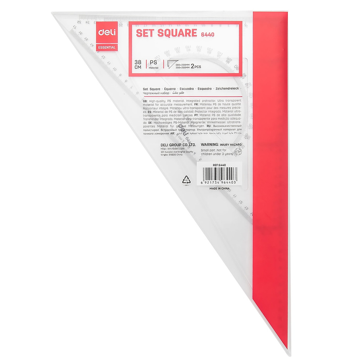 [HCM]Bộ thước EKE DELI cỡ lớn 6440(38cm) và 6445(43cm)