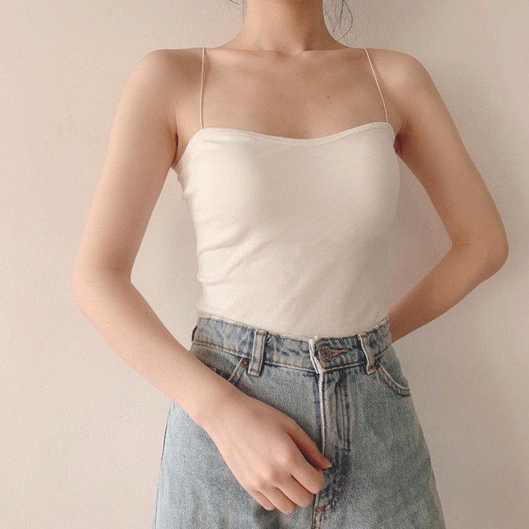 thời trang trẻ- ÁO 2 DÂY SỢI BÚN nữ tính sành điệu