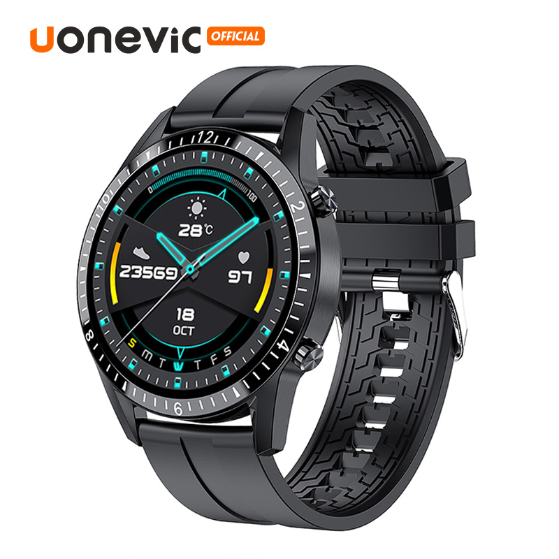 Đồng hồ thông minh Uonevic GT WATCH I9 - 46MM có thể cảm ứng toàn màn hình kết nối Bluetooth chỉ số chống nước IP68 - Đo Nồng Độ Oxy - Từ chối cuộc gọi điện thoại dành cho điện thoại hệ điều hành IOS và Android - INTL