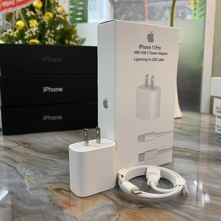 Bộ sạc nhanh 18w cho iphone 11 pro max/8plus/X/Xsmax