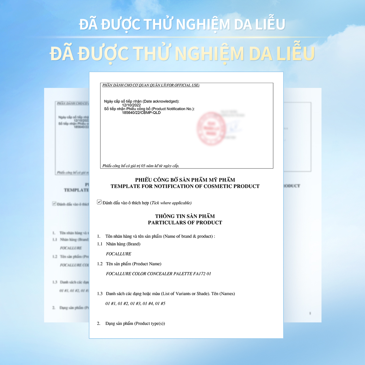FOCALLURE Kem che khuyết điểm độ che phủ cao