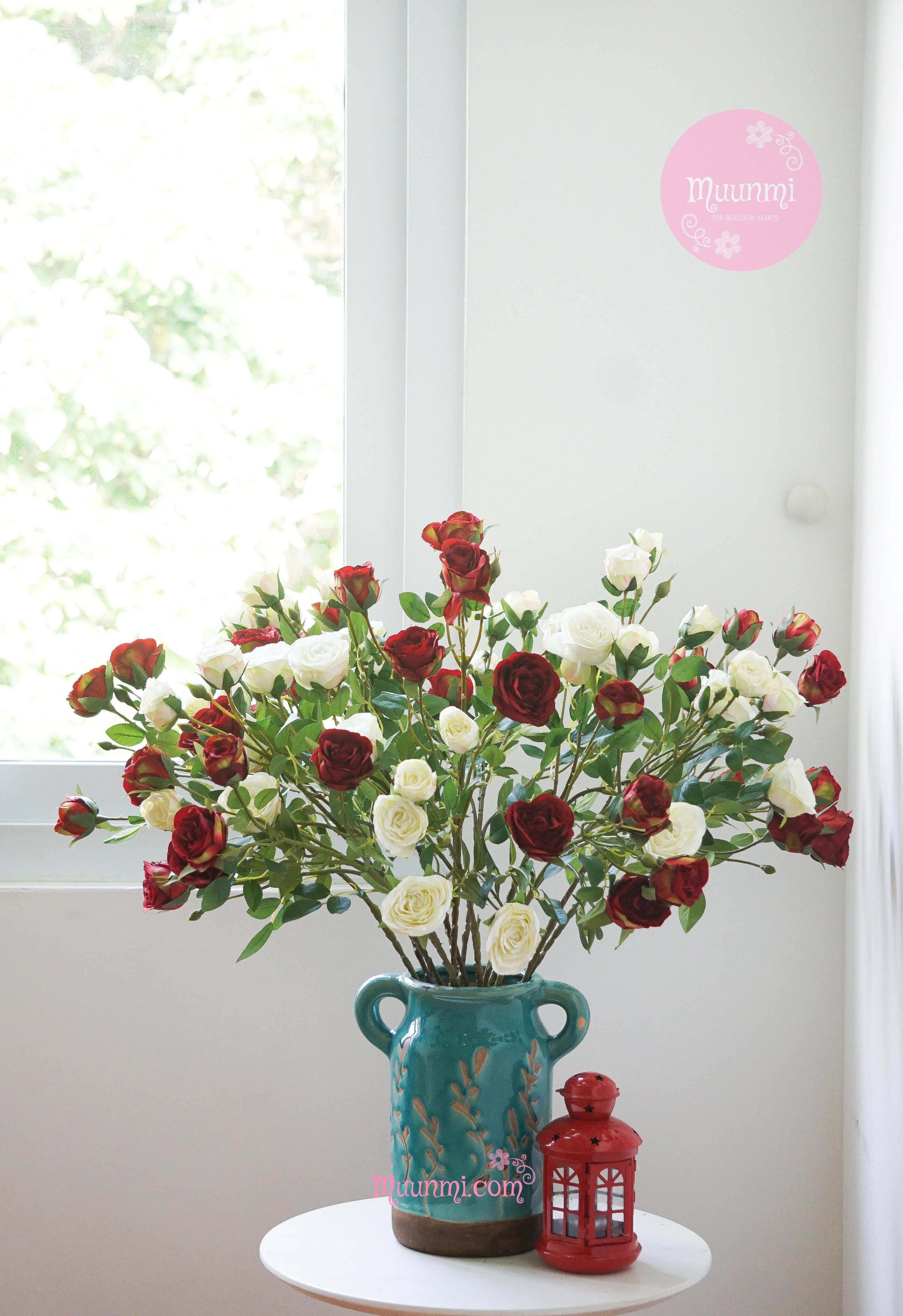 Hoa lụa 🌸 | Hoa Hồng Trăng đẹp nhẹ nhàng rất yêu