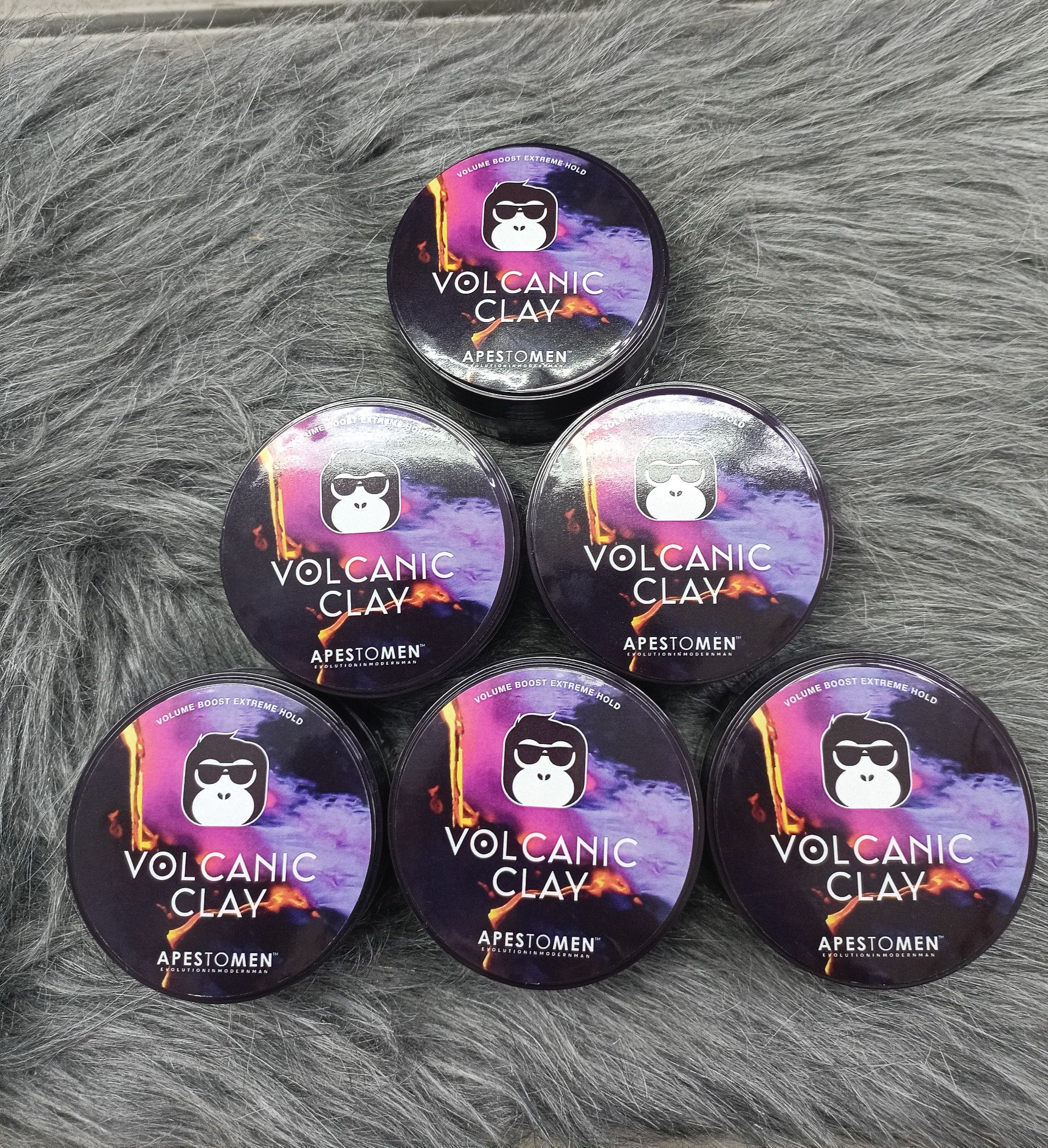 Sáp vuốt tóc nam không rít volcanic clay 80g