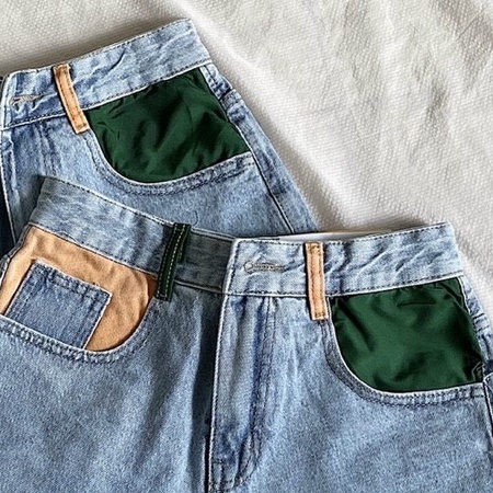 Quần Short Jeans Túi Màu Size lớn 30 đến 35 Ms 1020