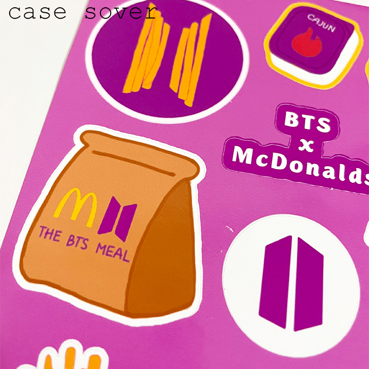 Set Sticker chủ đề The BTS Meal trang trí Planner,... - Case Sover
