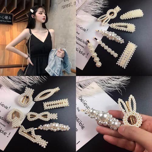 [ có sẵn ] - SET 20 KẸP TÓC NGỌC TRAI