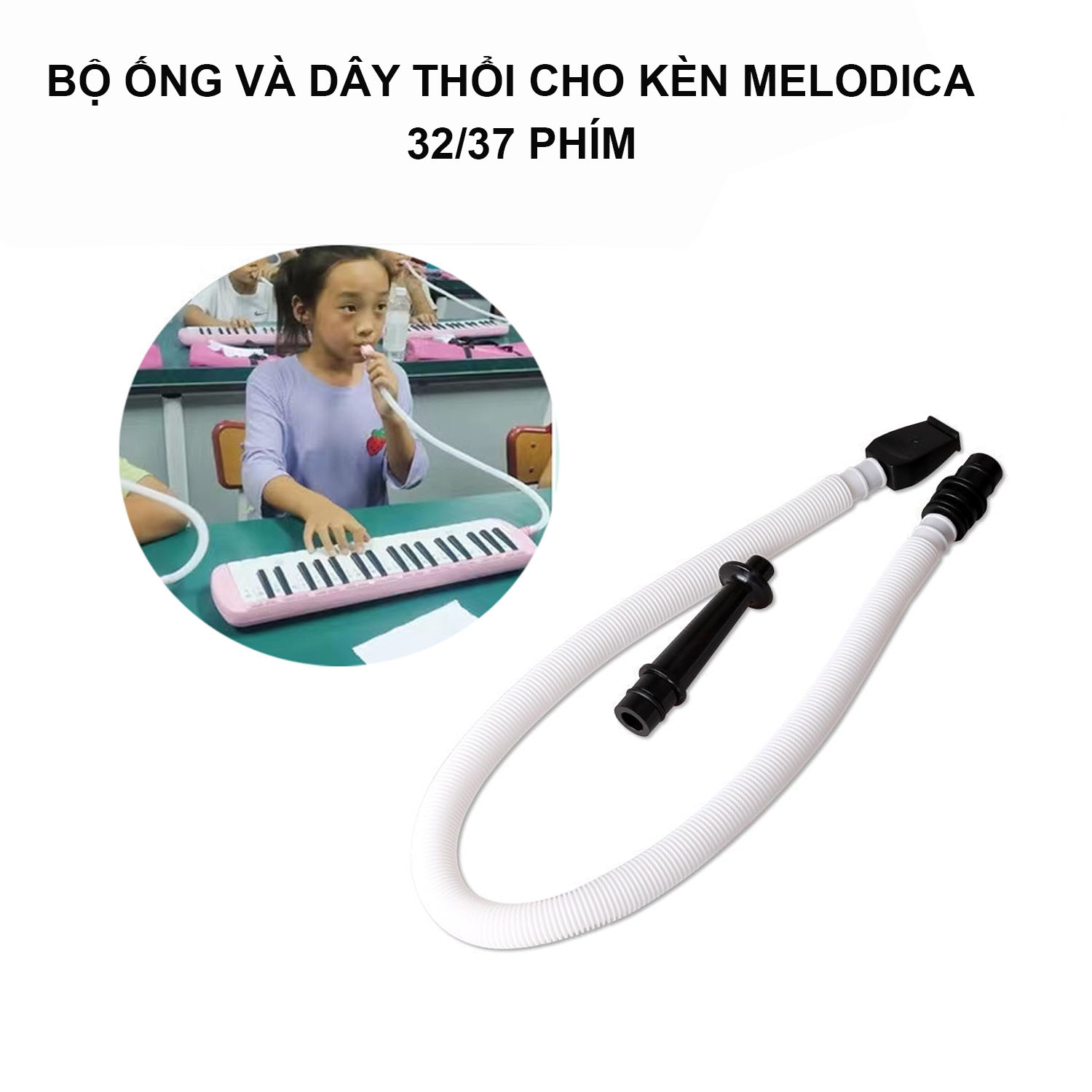 Bộ ống và dây thổi cho kèn Melodica(MELODYON) 32,37 PHÍM