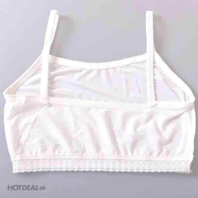 Combo 05 áo lá học sinh siêu rẻ chất liệu thun lạnh viền ren phù hợp với bé gái mới lớn