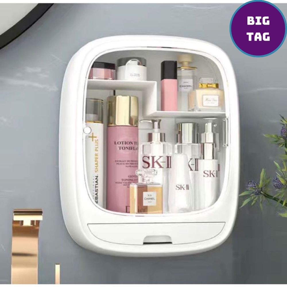Tủ nhựa đựng đồ dán tường hokori, tủ thuốc treo tường nhựa Việt Nhật 3635
