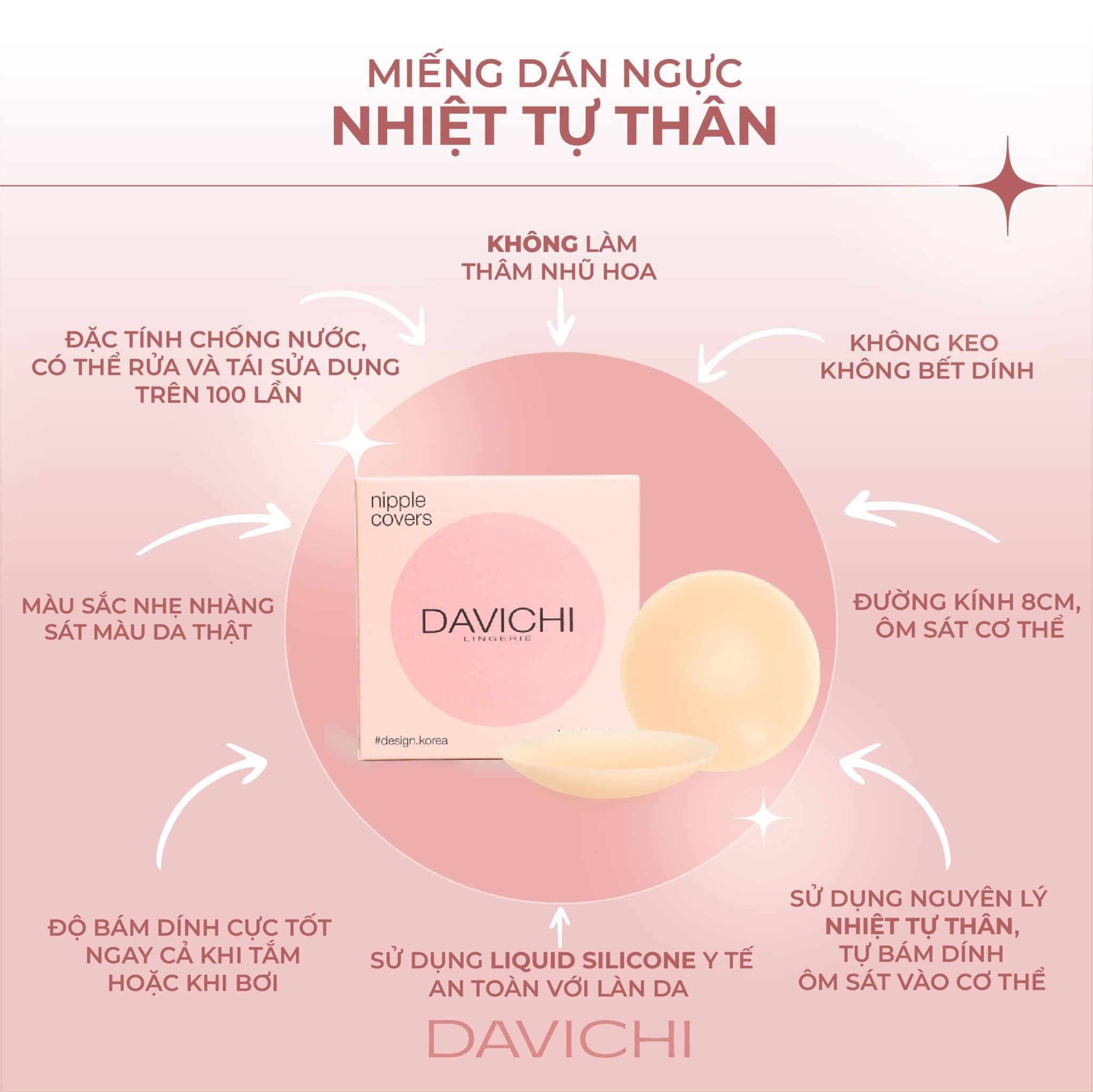 Miếng Dán Ngực Sinh Nhiệt Tự Thân DAVICHI Hàn Quốc