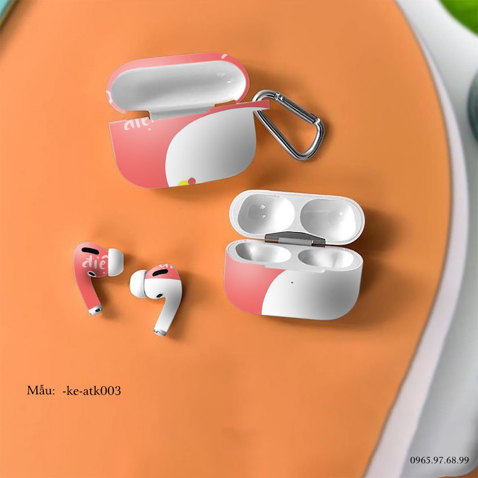 Decal Skin dán AirPods Pro mẫu thiết kế