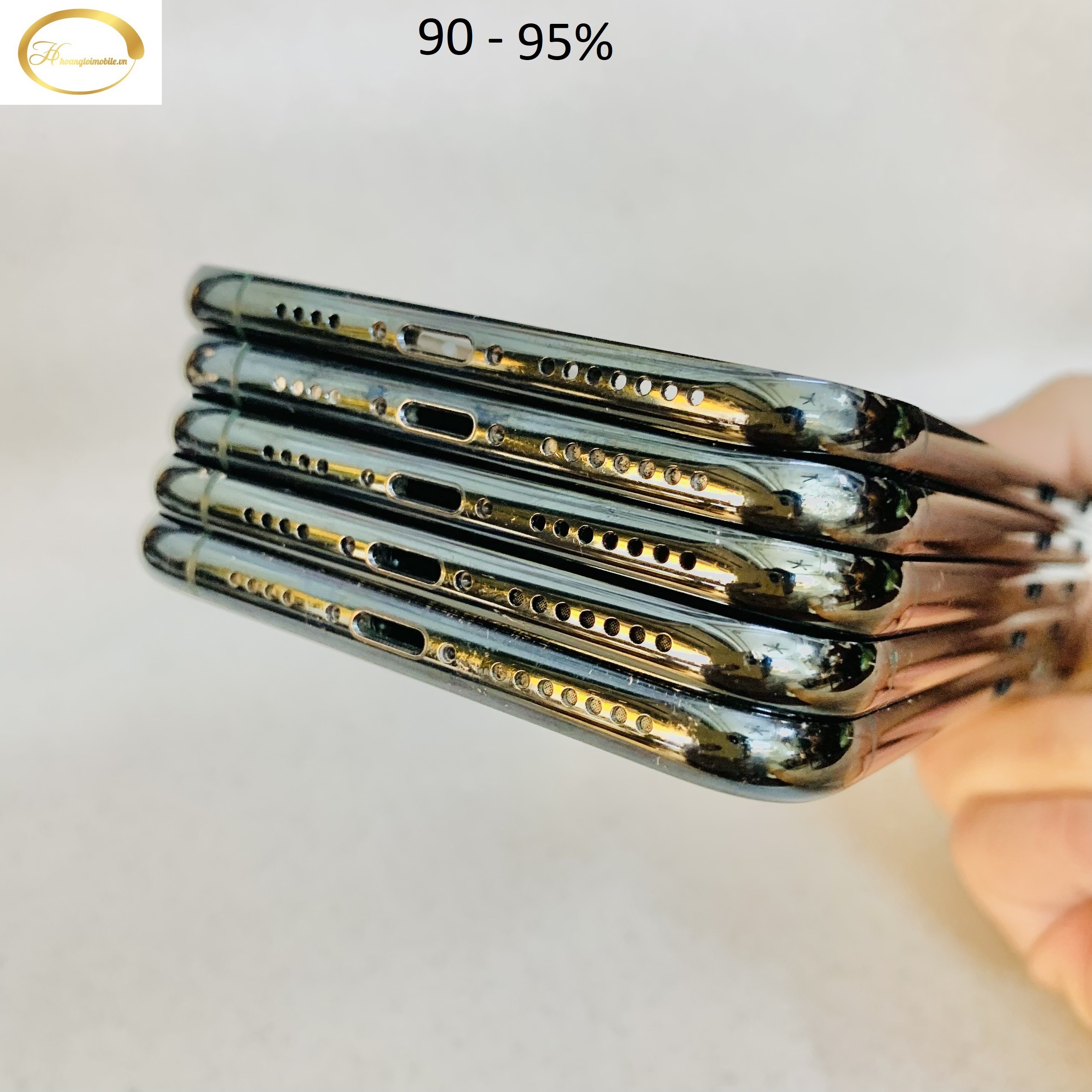 Vỏ sườn 11ProMax zin tháo máy màu xanh midinght