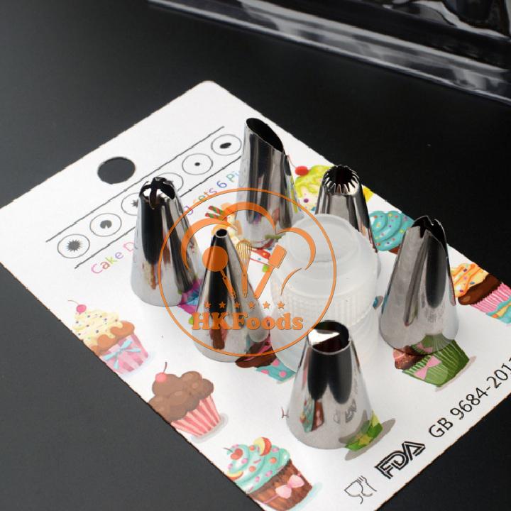 Bộ 6 đui bắt kem cơ bản