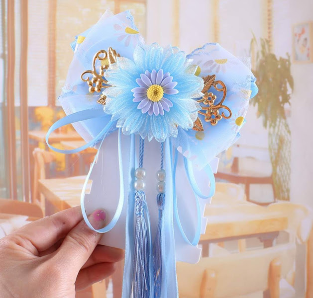 Kẹp nơ tiểu thư 3 lớp