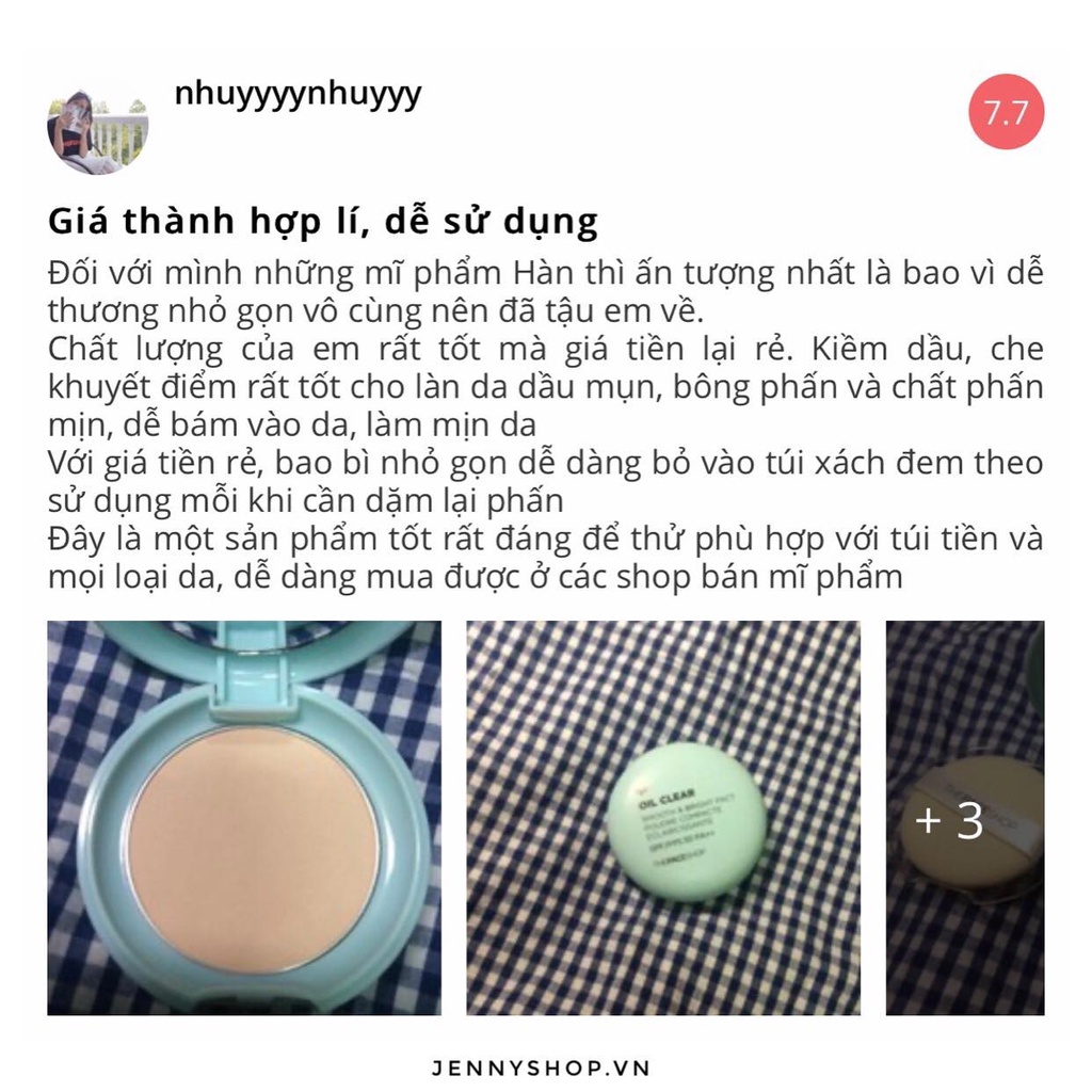Phấn Phủ Nén Kiềm Dầu Oil Clear Smooth & Bright Pact SPF30/PA+